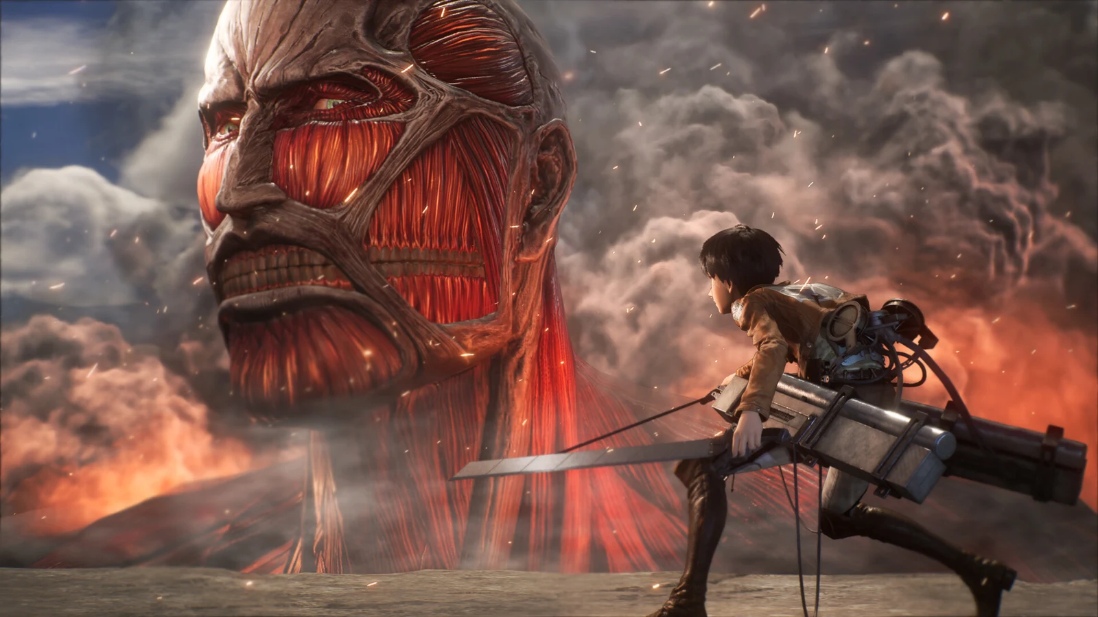Official A.O.T. 3 (Attack on Titan 3) screenshot from the Steam store
