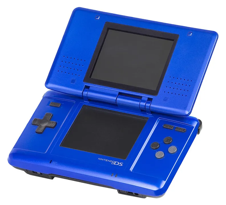 Nintendo DS hardware shown in the reference photograph