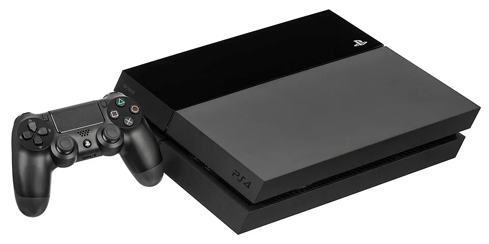 PlayStation 4 hardware shown in the reference photograph