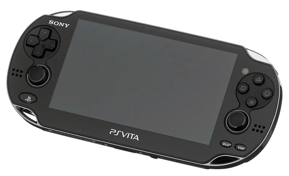 PlayStation Vita hardware shown in the reference photograph