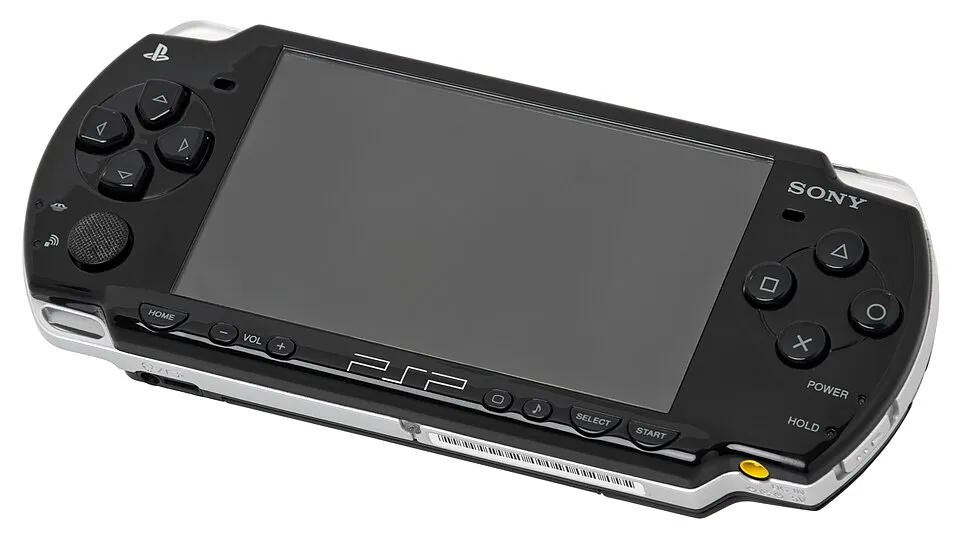 Black PSP-2000 handheld with screen off