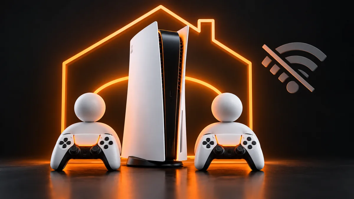 Conceptual illustration for enable PS5 offline play and console sharing