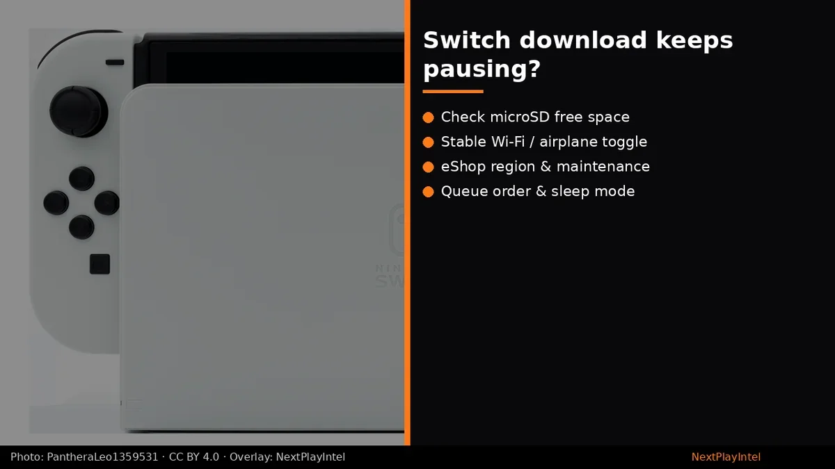 Why does my Switch download keep pausing?