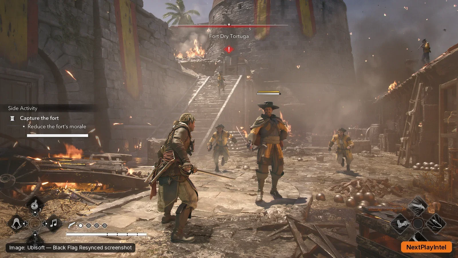 Fort assault combat in Black Flag Resynced