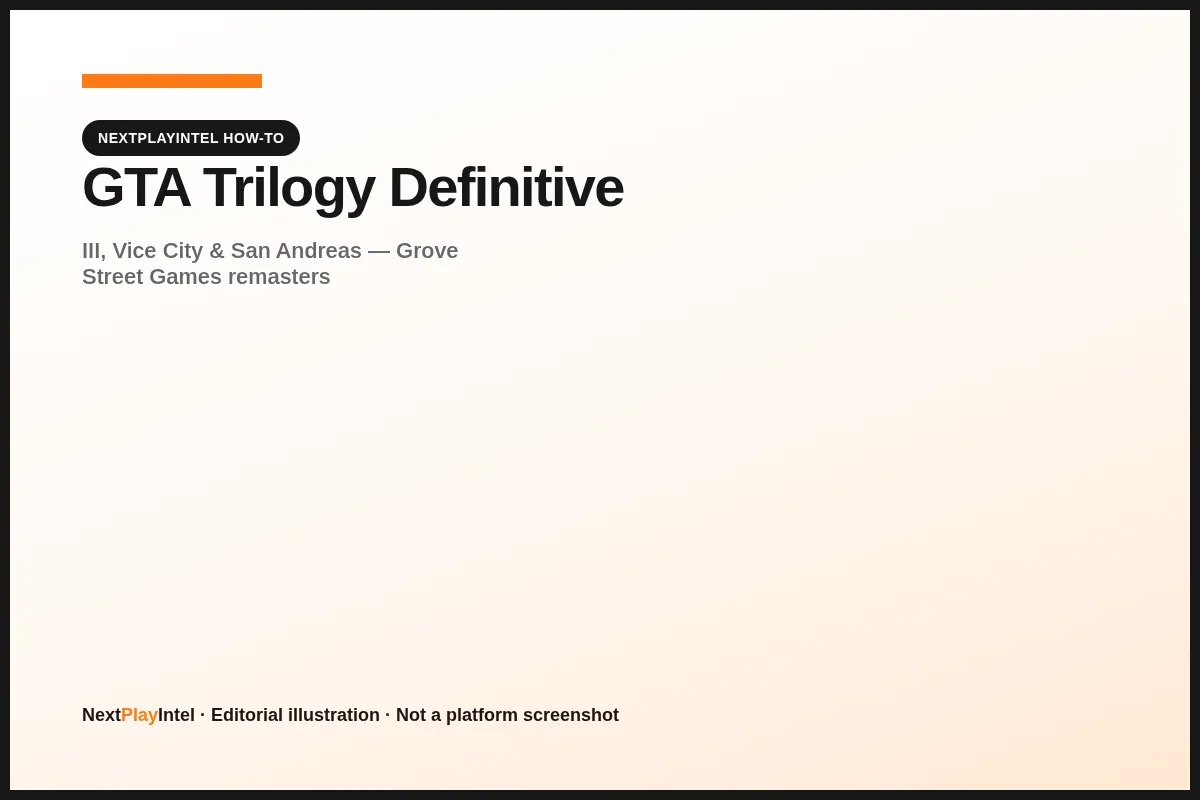 Conceptual illustration for GTA Trilogy Definitive Edition guide