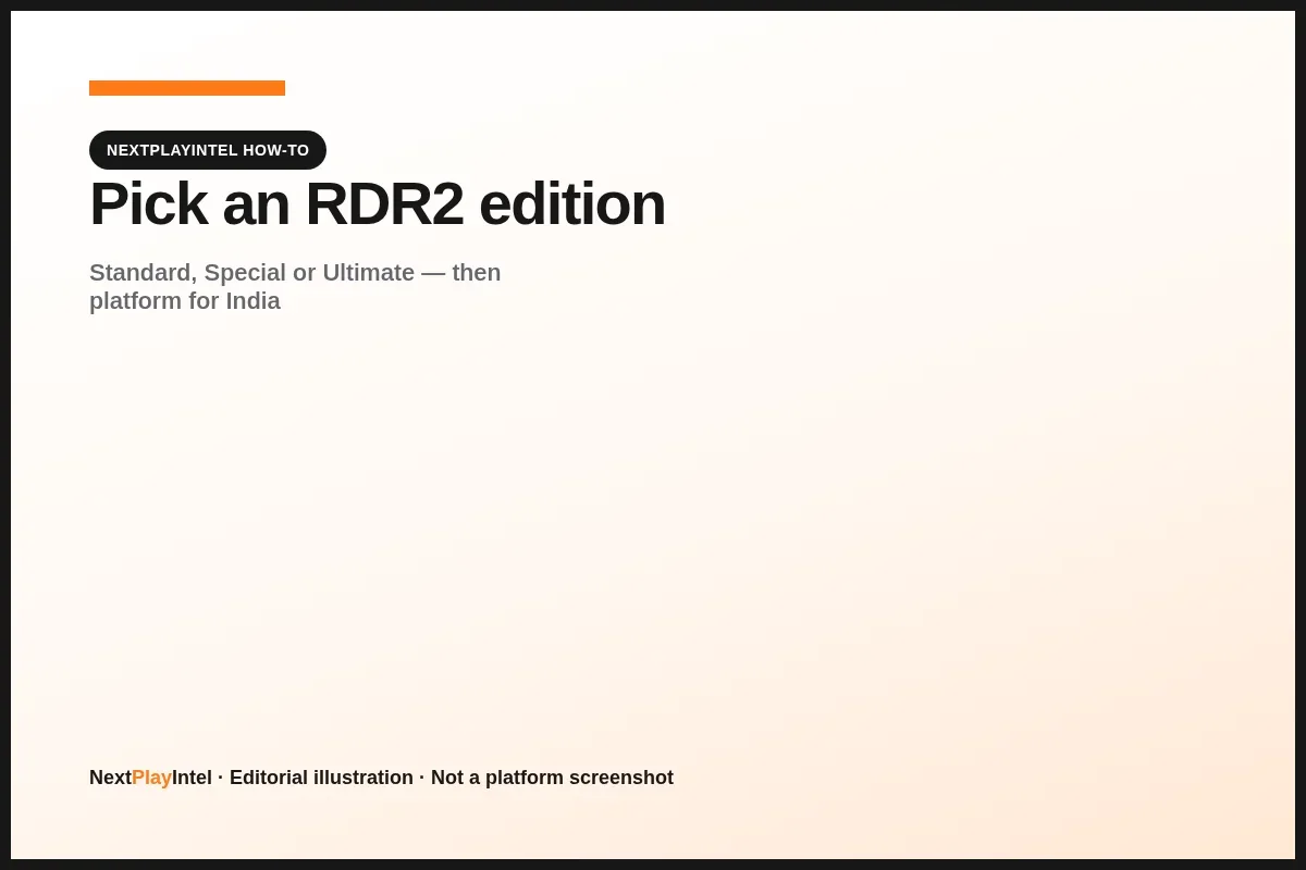 Conceptual illustration for choosing an RDR2 edition and platform