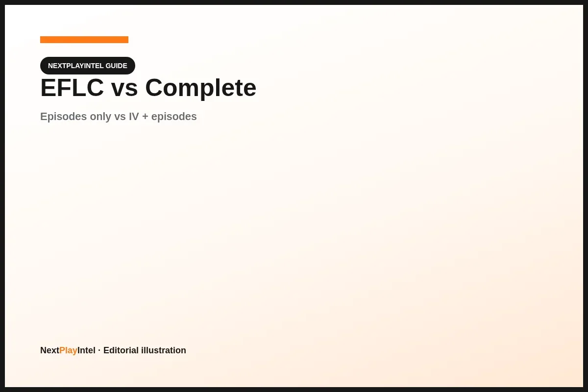 Conceptual illustration comparing EFLC and Complete Edition