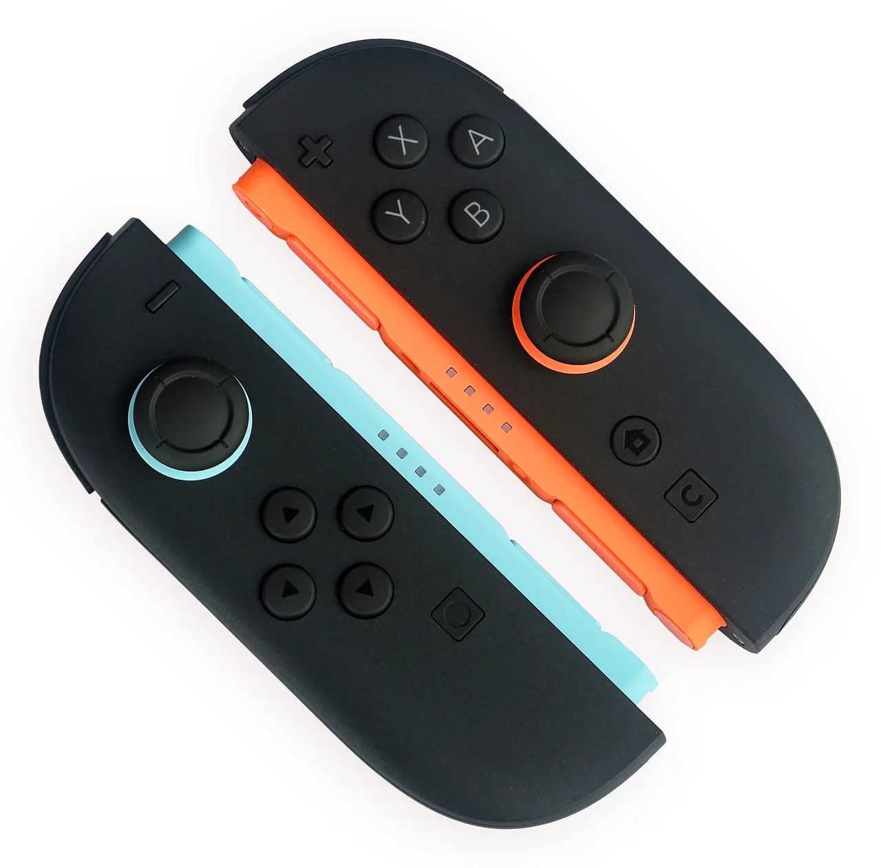 Nintendo Switch 2 Joy-Con 2 controllers in blue and orange