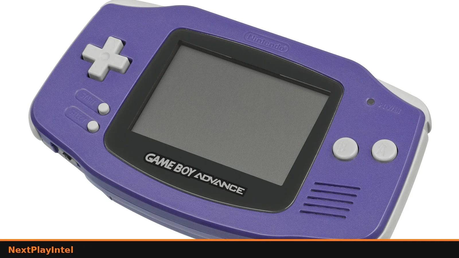 Purple Game Boy Advance handheld console