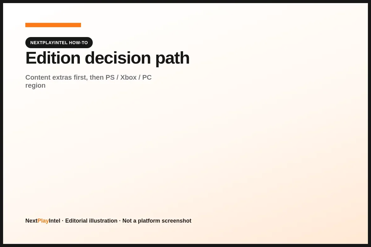 Task checklist for picking RDR2 edition and platform