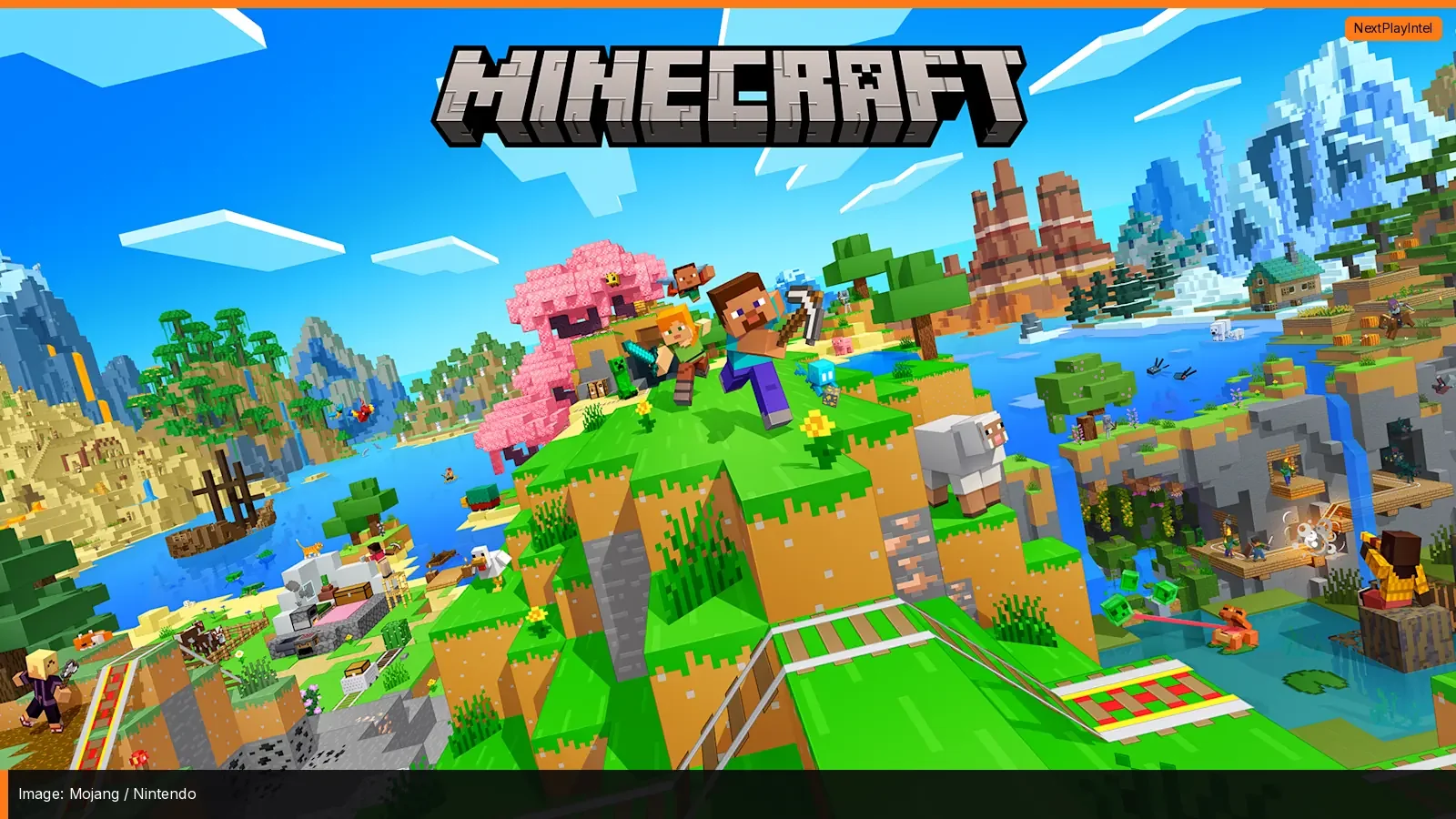 Official Minecraft artwork used for the Nintendo Switch 2 launch coverage